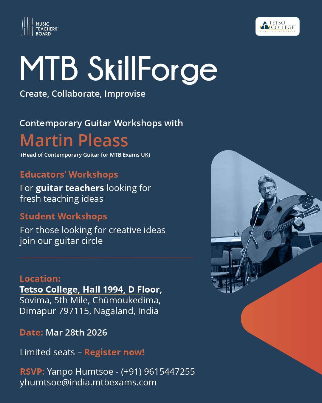 MTB SkillForge Guitar Workshops at Tetso College
