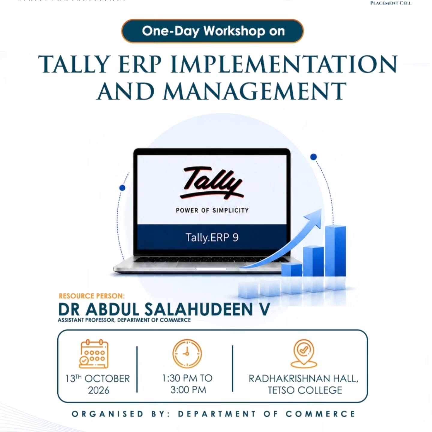 One-Day Workshop on Tally ERP Implementation and Management