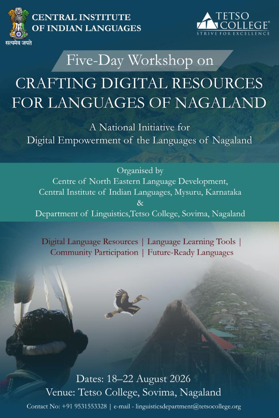 Five-Day Workshop on “Crafting Digital Resources for the Languages of Nagaland”