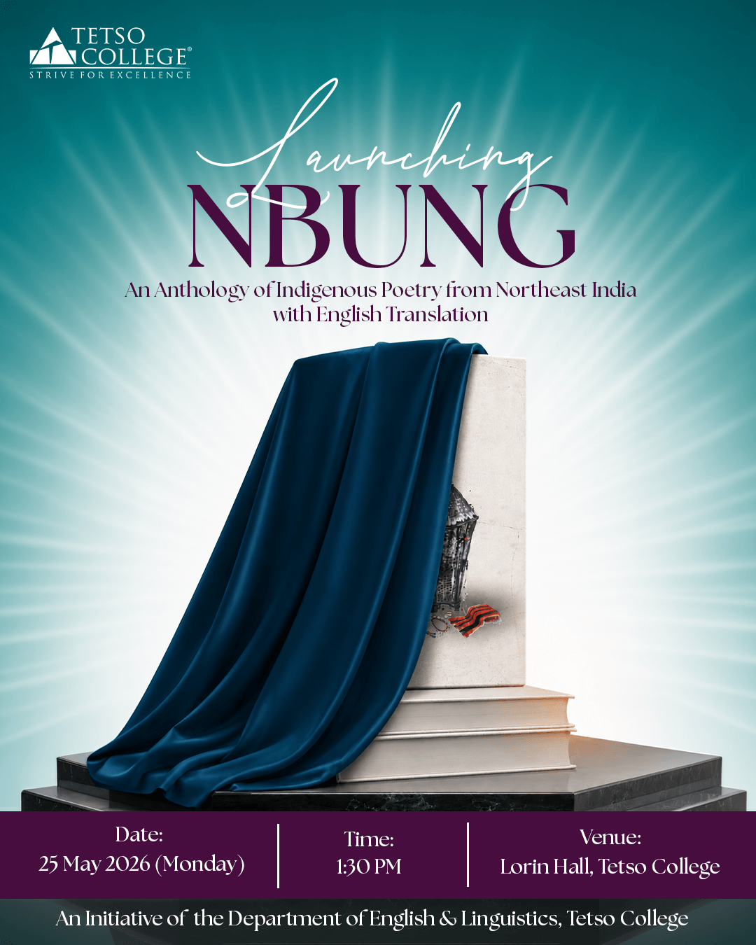 Official launch of NBUNG—an Anthology of Indigenous Poetry from Northeast India with English Translation.