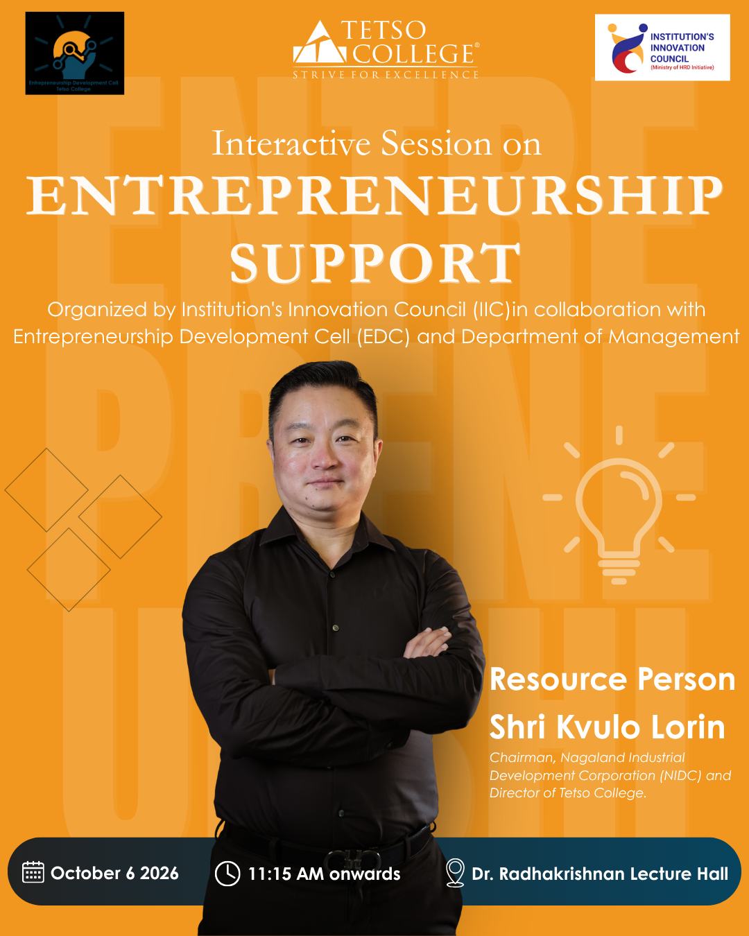 Interactive session on Entrepreneurship Support