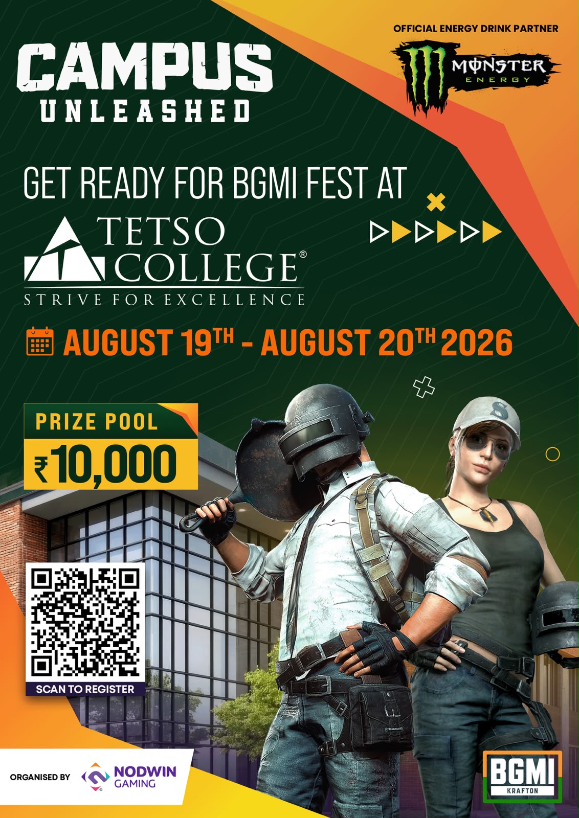 Monster Campus Unleashed – BGMI Tournament organised by NODWIN