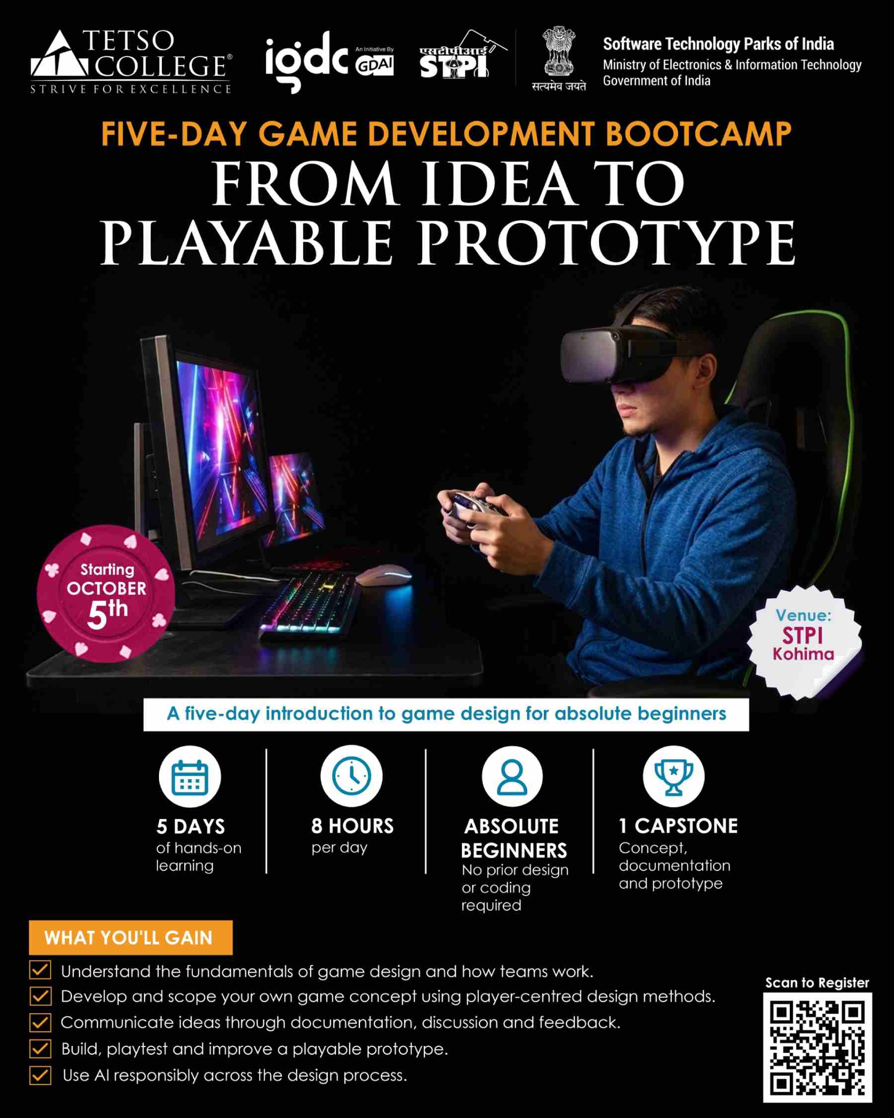 Five-Day Game Development Bootcamp | From Idea to Playable Prototype